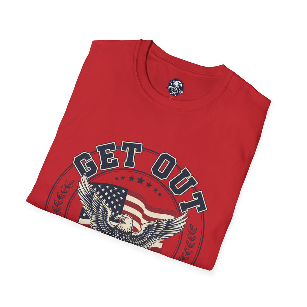 Get Out Eagle T-Shirt — Vote & Protect Our Future Patriotic Tee