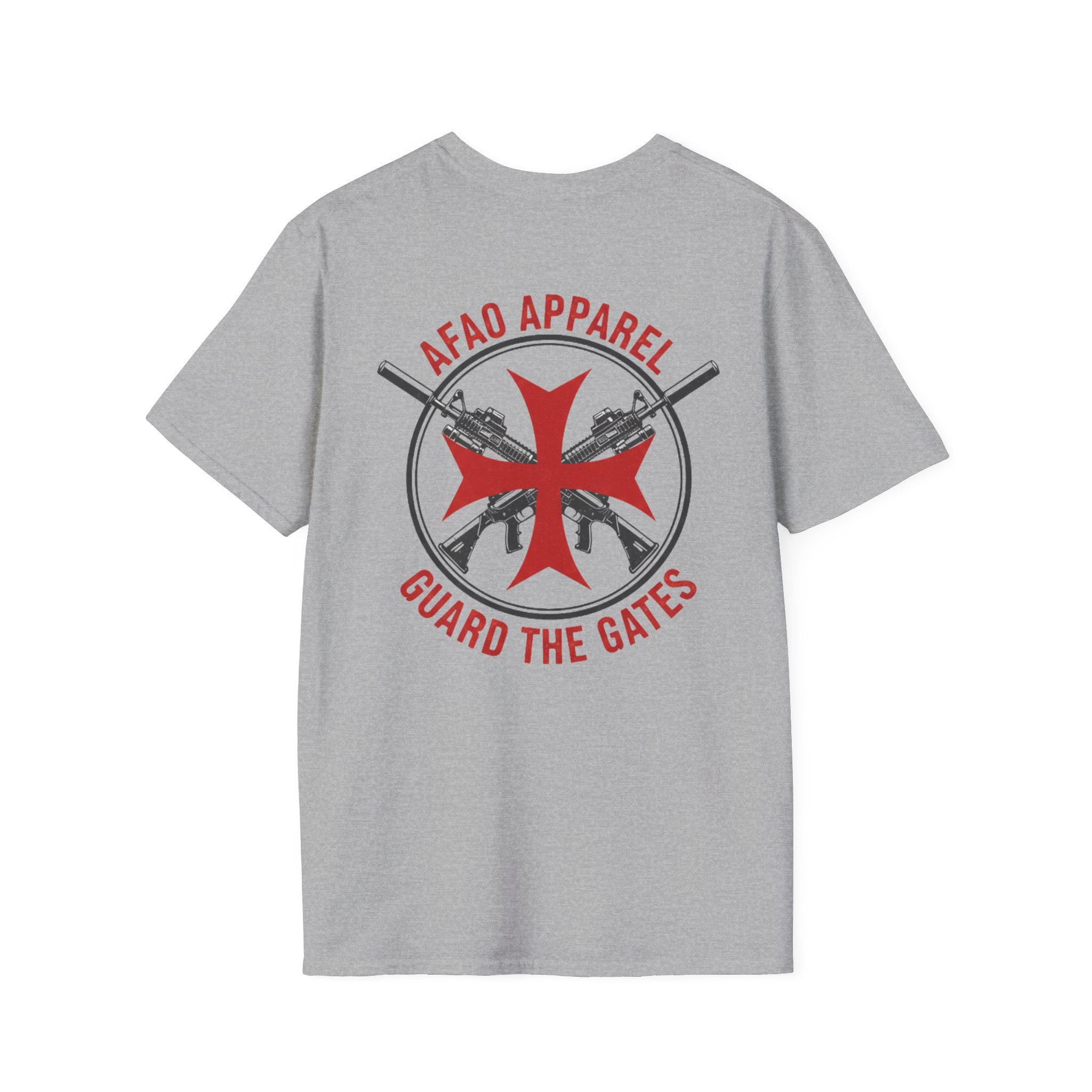 Guard the Gates T-Shirt — AFAO Apparel Cross & Rifles Graphic Tee
