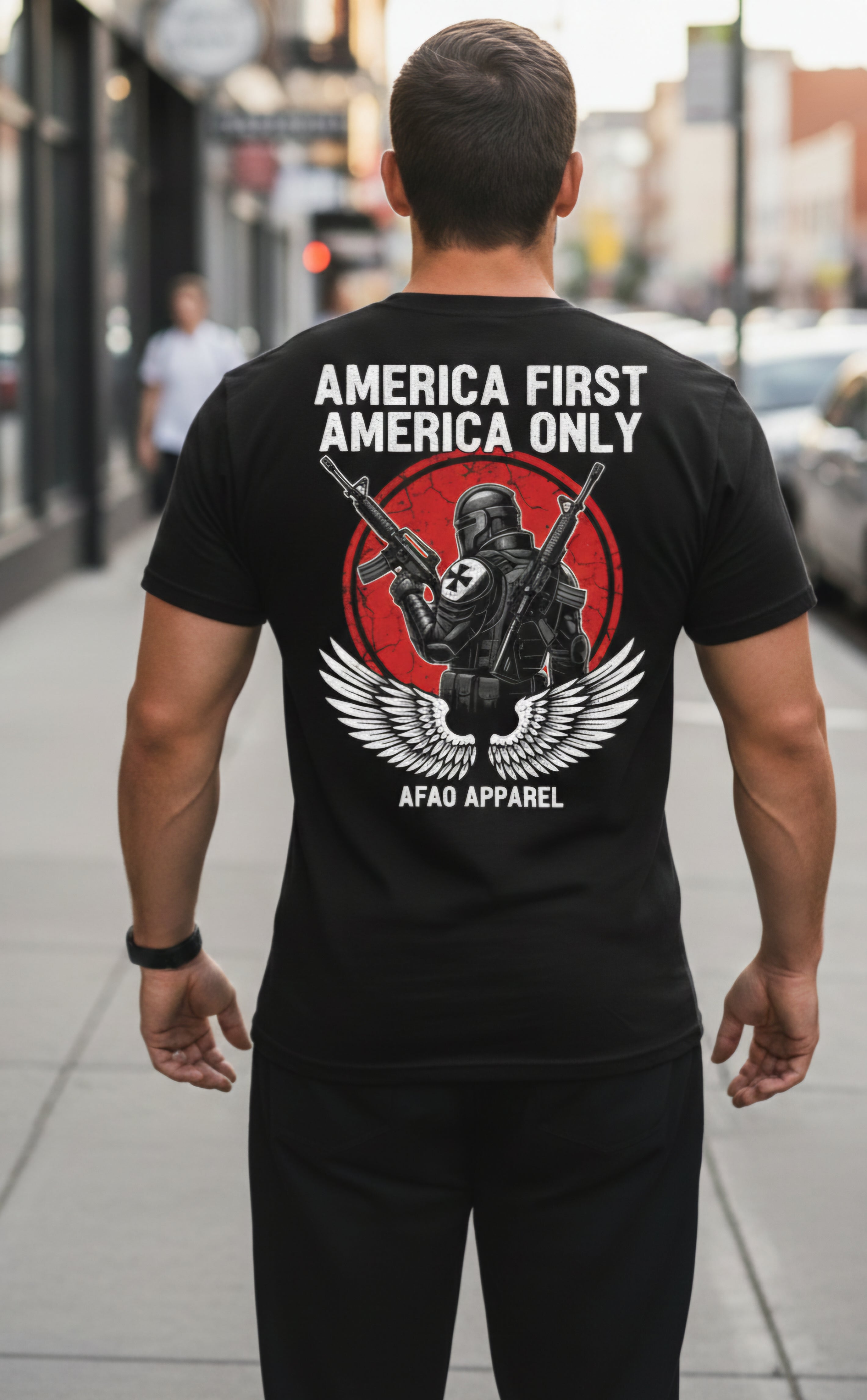 America First T-Shirt — Modern Day Knight Templar Design