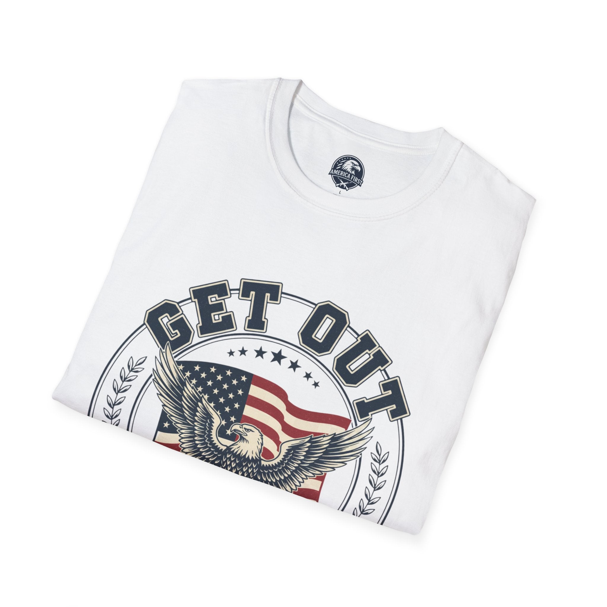 Get Out Eagle T-Shirt — Vote & Protect Our Future Patriotic Tee