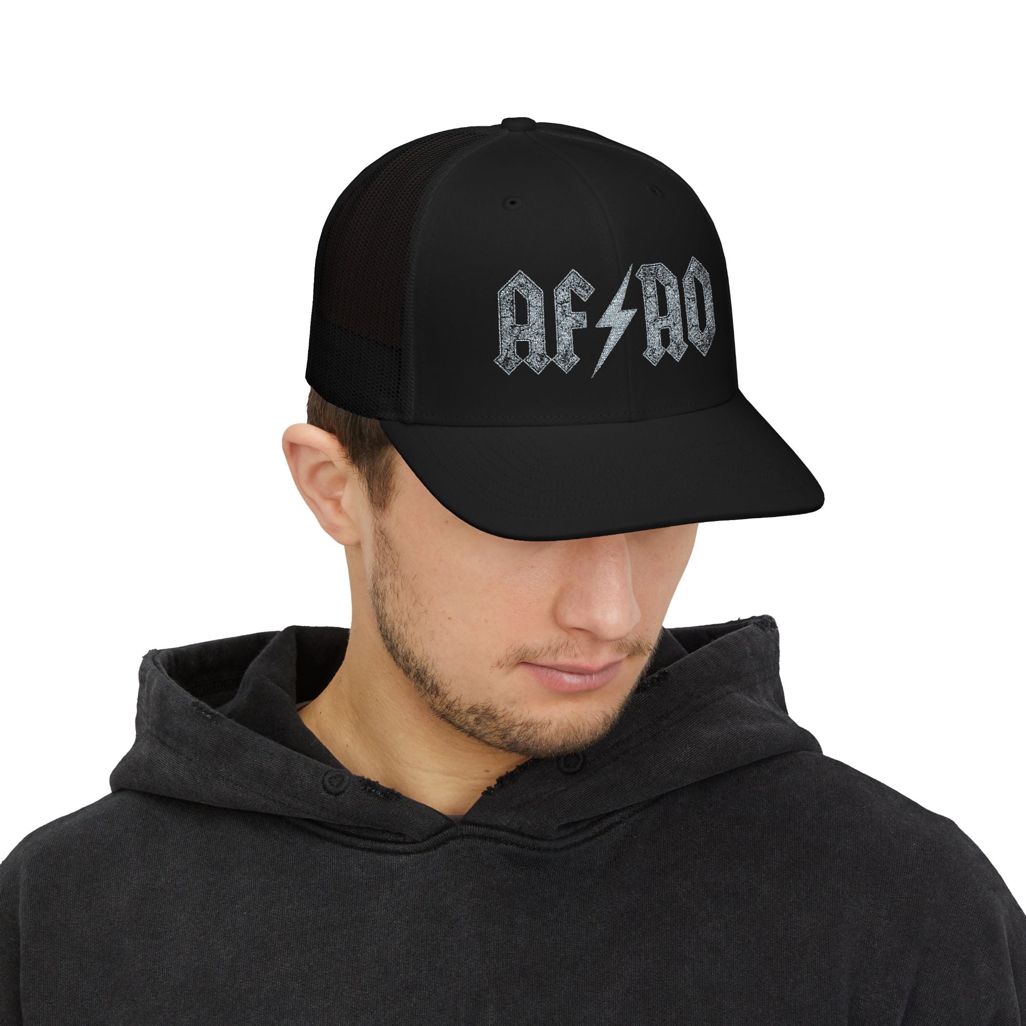 AF/AO Embroidered Trucker Cap - America first Snapback Hat