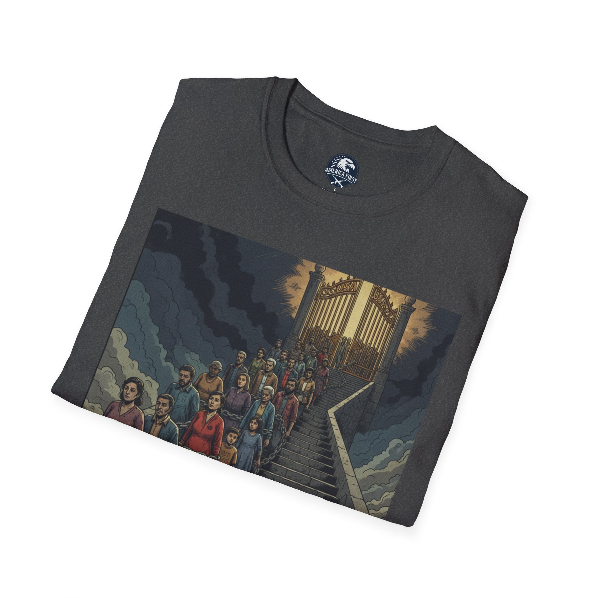 "Chain Migration II" Vintage Protest Art Tee