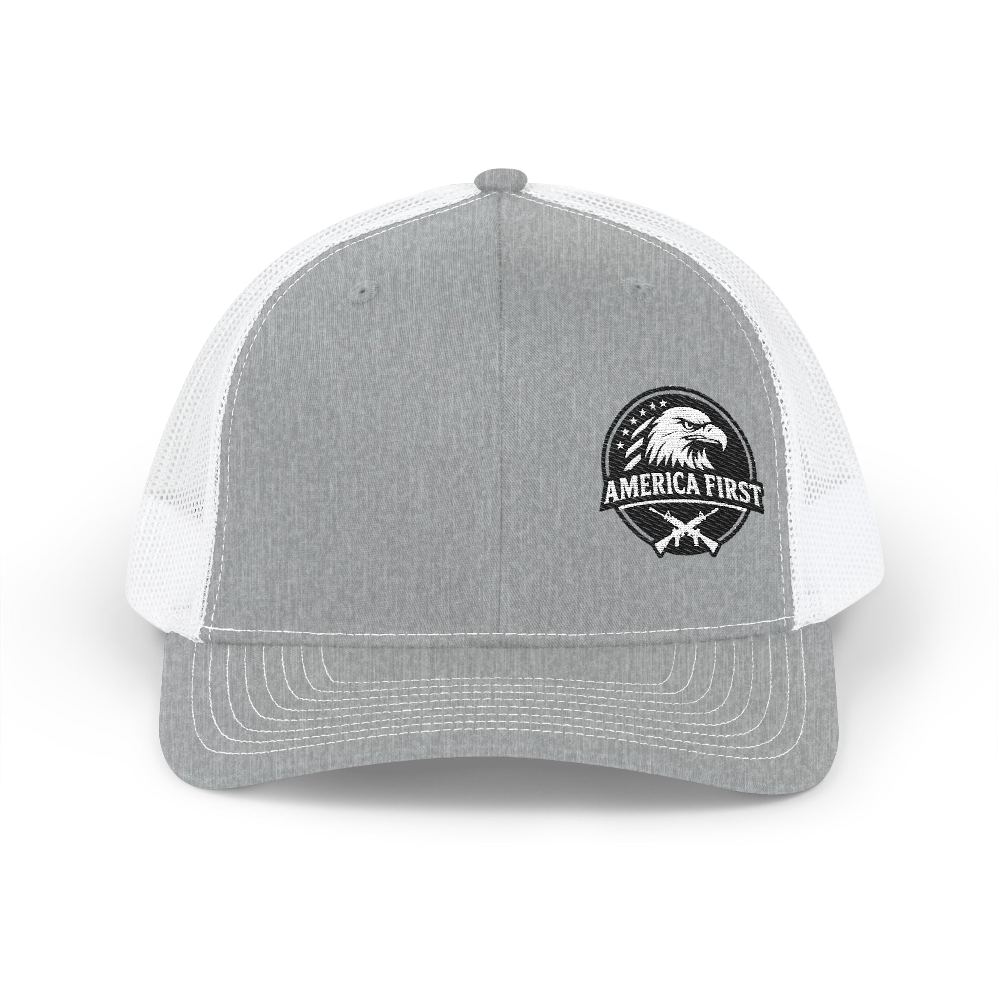 America First Eagle Snapback Trucker Cap (Embroidered)